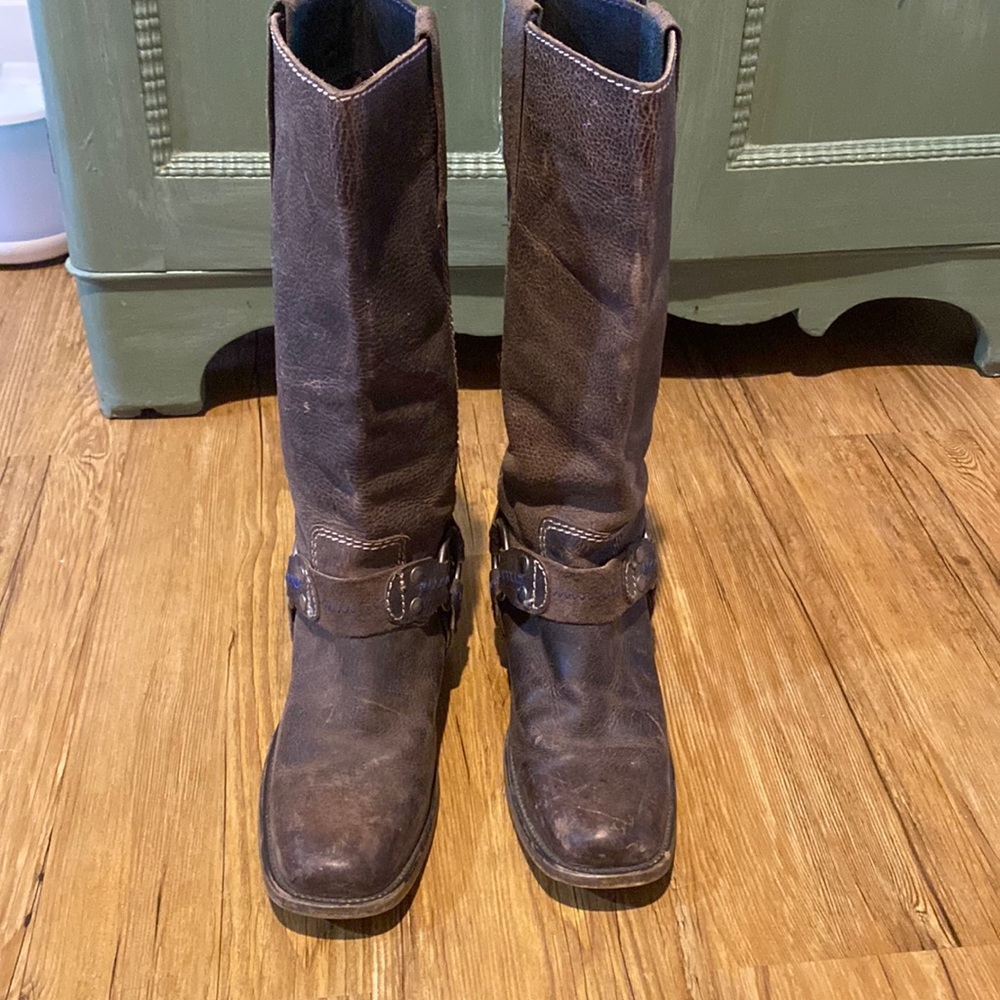 Bed Stu leather harness boots size 7